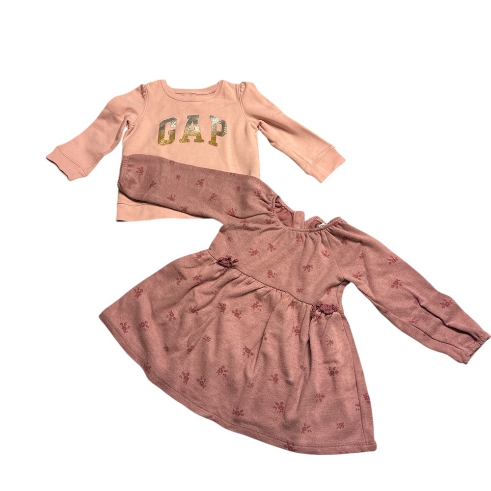 GAP Pink Baby Dress and Top Ensemble